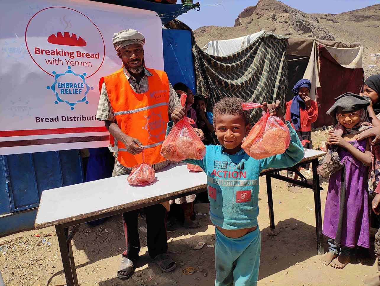 BREAD DISTRIBUTION EMBRACE RELIEF
